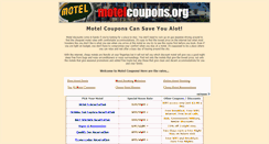 Desktop Screenshot of motelcoupons.org